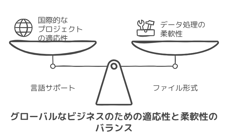 対応言語とファイル形式