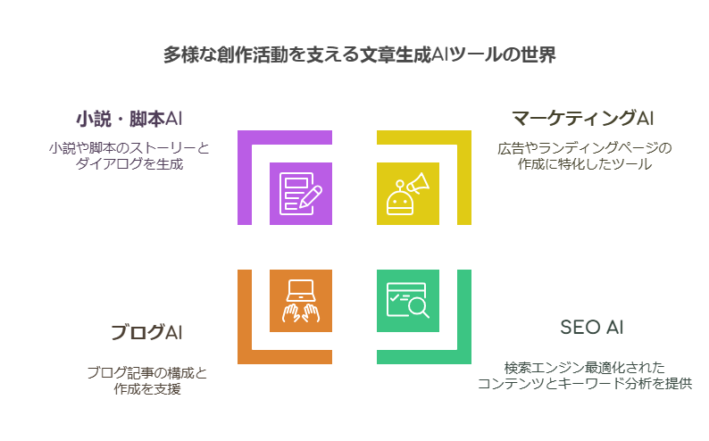 目的別に見る文章生成 AI