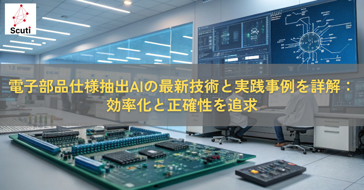 電子部品仕様抽出AIの最新技術と実践事例を詳解：効率化と正確性を追求