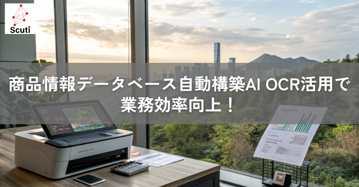 商品情報データベース自動構築AI OCR活用で業務効率向上！