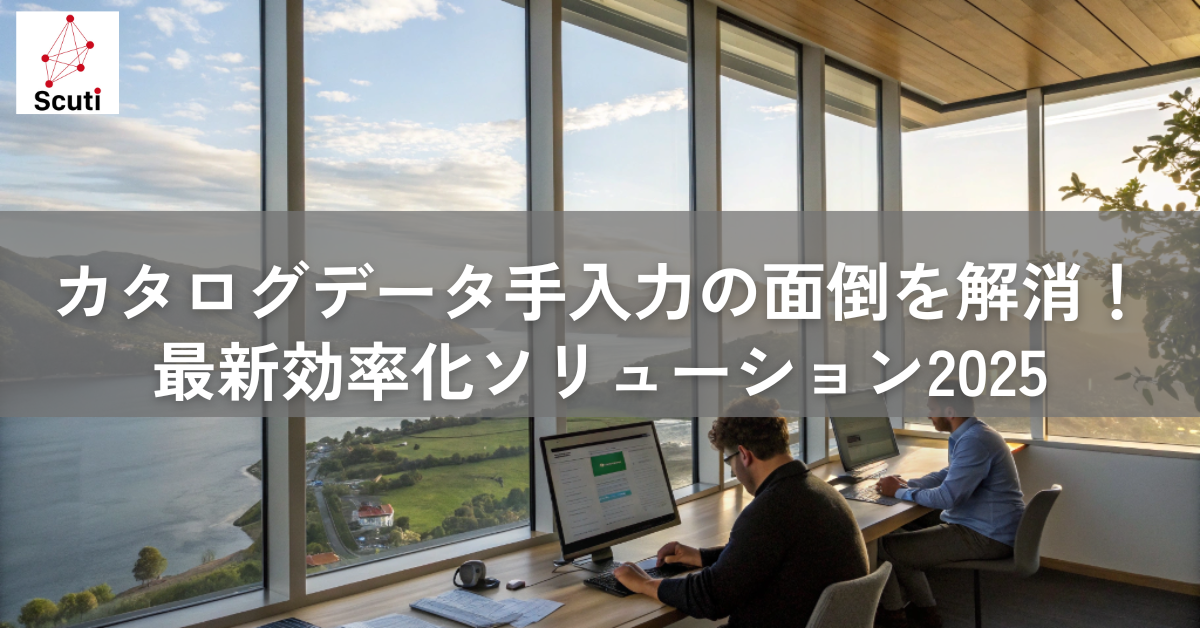 カタログデータ手入力の面倒を解消！最新効率化ソリューション2025