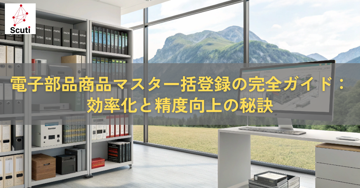 電子部品商品マスタ一括登録の完全ガイド：効率化と精度向上の秘訣