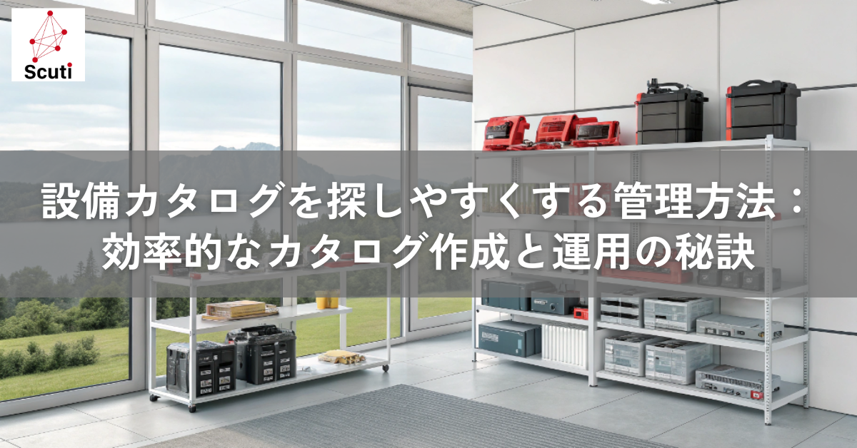 設備カタログを探しやすくする管理方法：効率的なカタログ作成と運用の秘訣