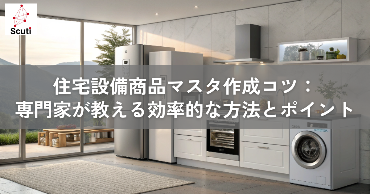 住宅設備商品マスタ作成コツ：専門家が教える効率的な方法とポイント