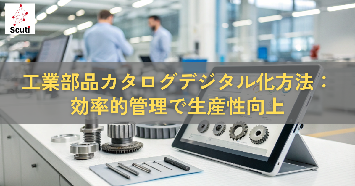 工業部品カタログデジタル化方法効率的管理で生産性向上