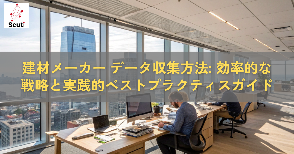建材メーカー データ収集方法: 効率的な戦略と実践的ベストプラクティスガイド