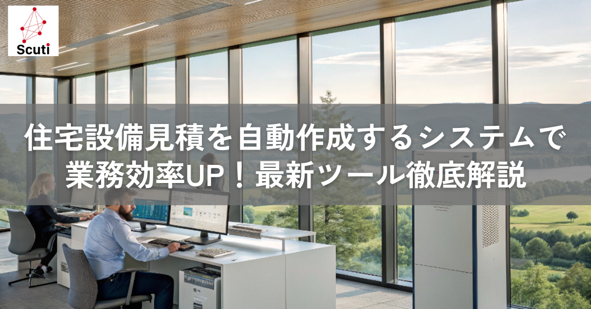 住宅設備見積を自動作成するシステムで業務効率UP！最新ツール徹底解説