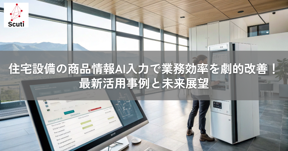 住宅設備の商品情報AI入力で業務効率を劇的改善！最新活用事例と未来展望