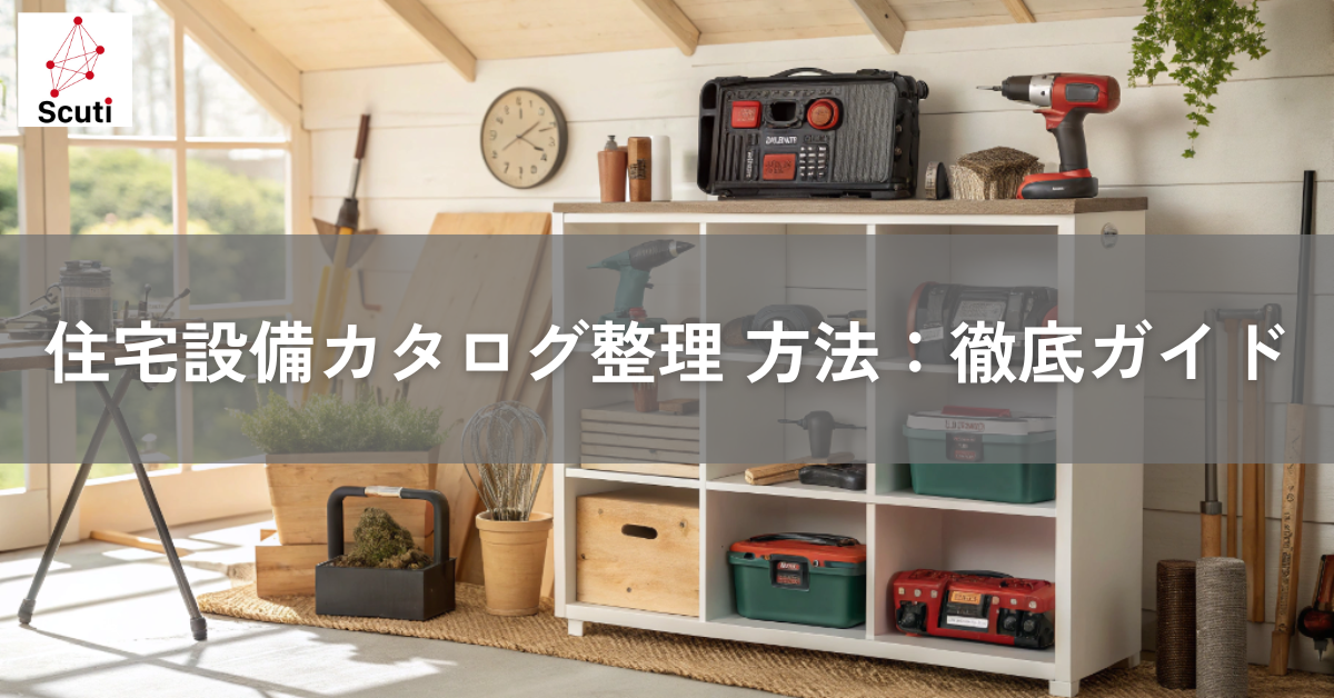 住宅設備カタログ整理 方法：徹底ガイド