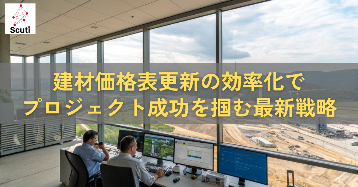 建材価格表更新の効率化でプロジェクト成功を掴む最新戦略