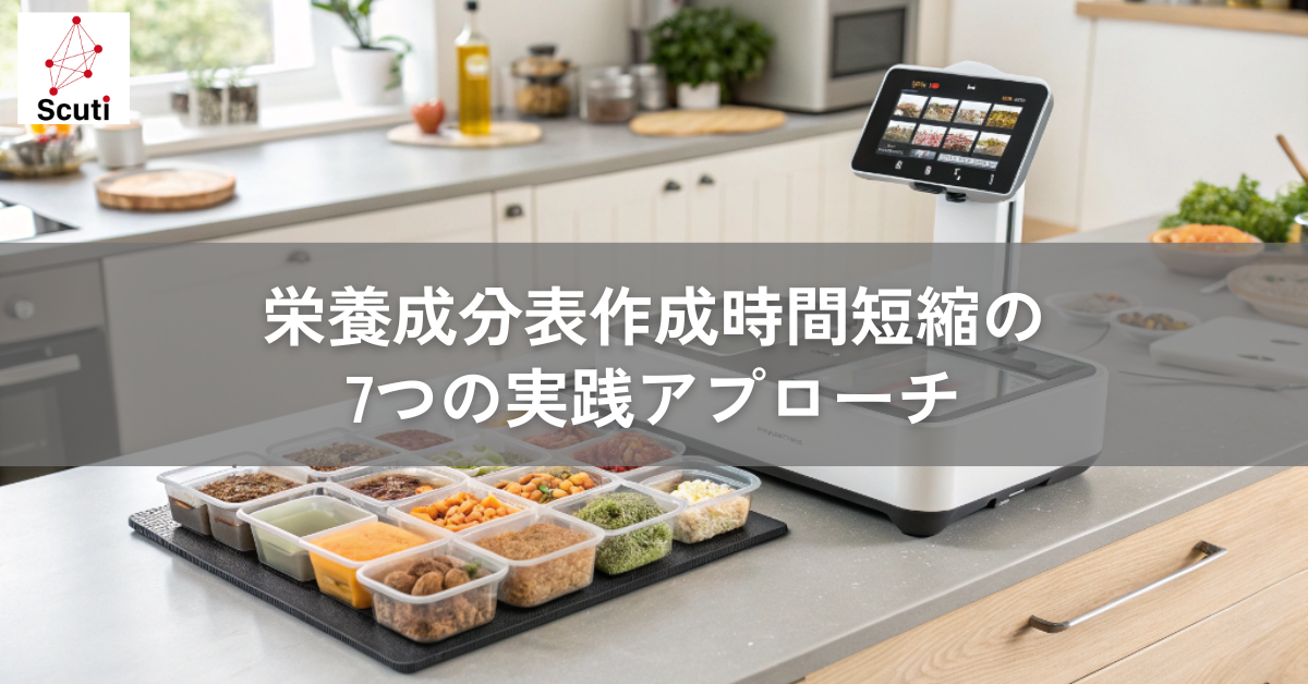 栄養成分表作成時間短縮の7つの実践アプローチ