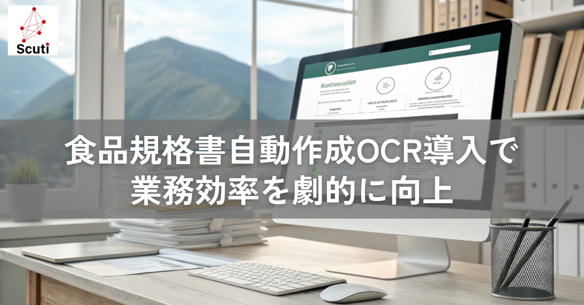 食品規格書自動作成OCR導入で業務効率を劇的に向上