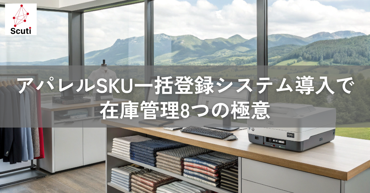 アパレルSKU一括登録システム導入で在庫管理8つの極意