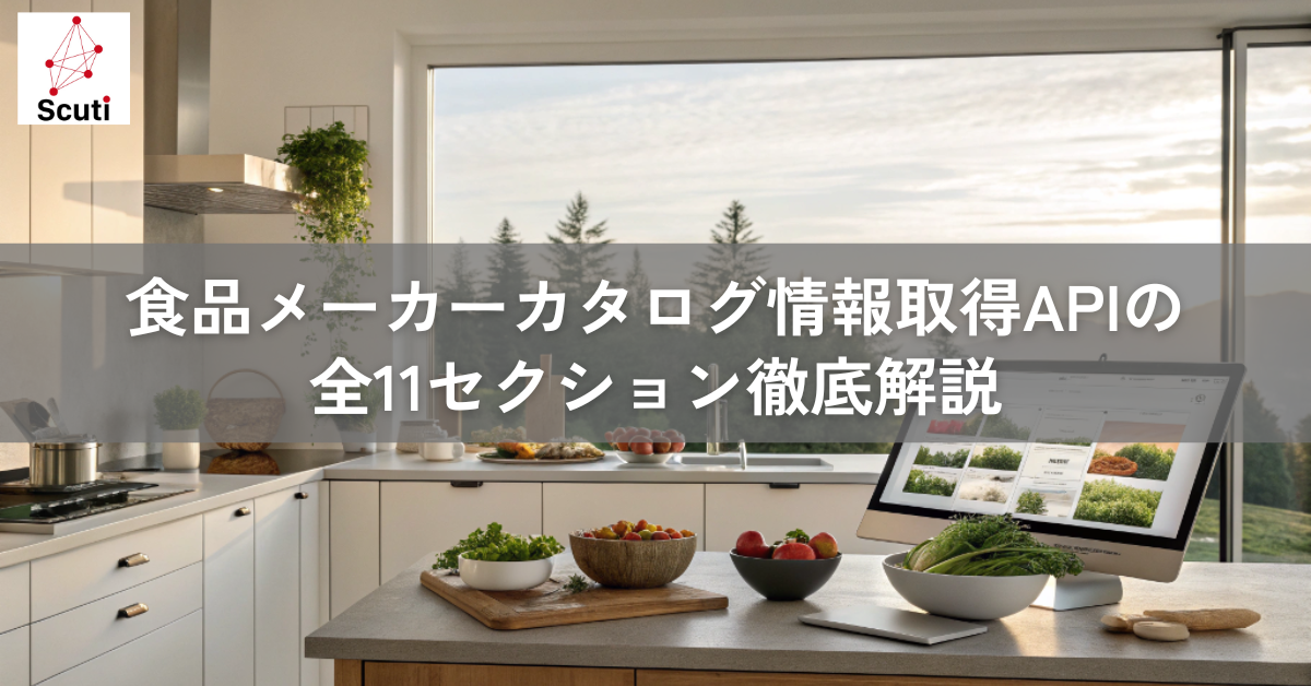 食品メーカーカタログ情報取得APIの全11セクション徹底解説