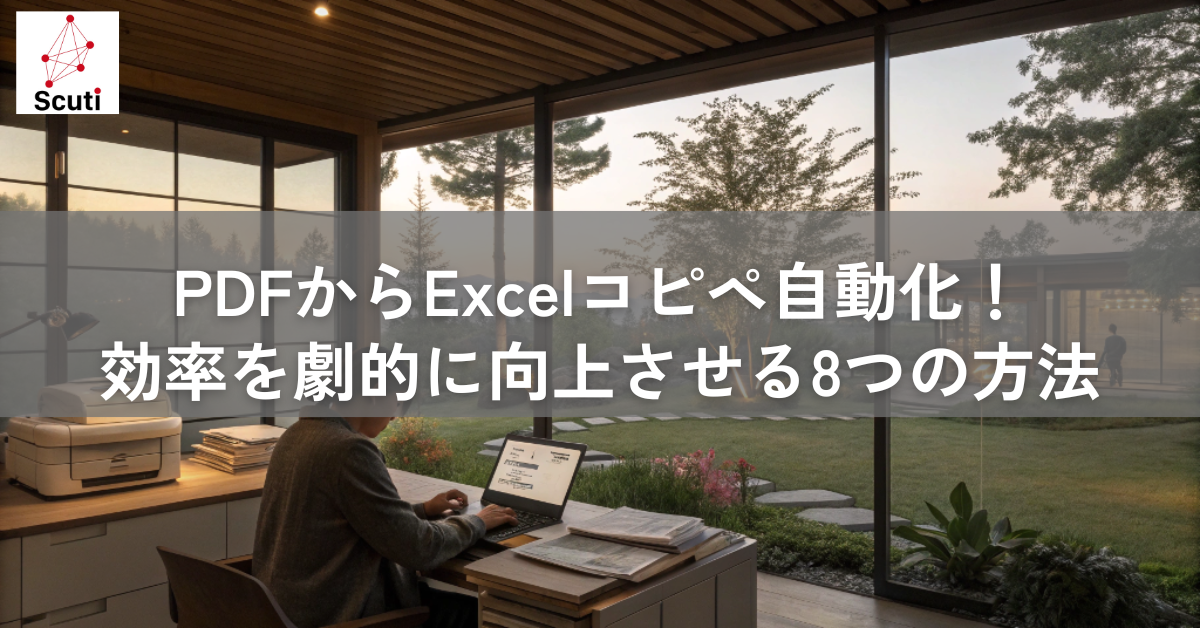 PDFからExcelコピペ自動化効率を劇的に向上させる8つの方法