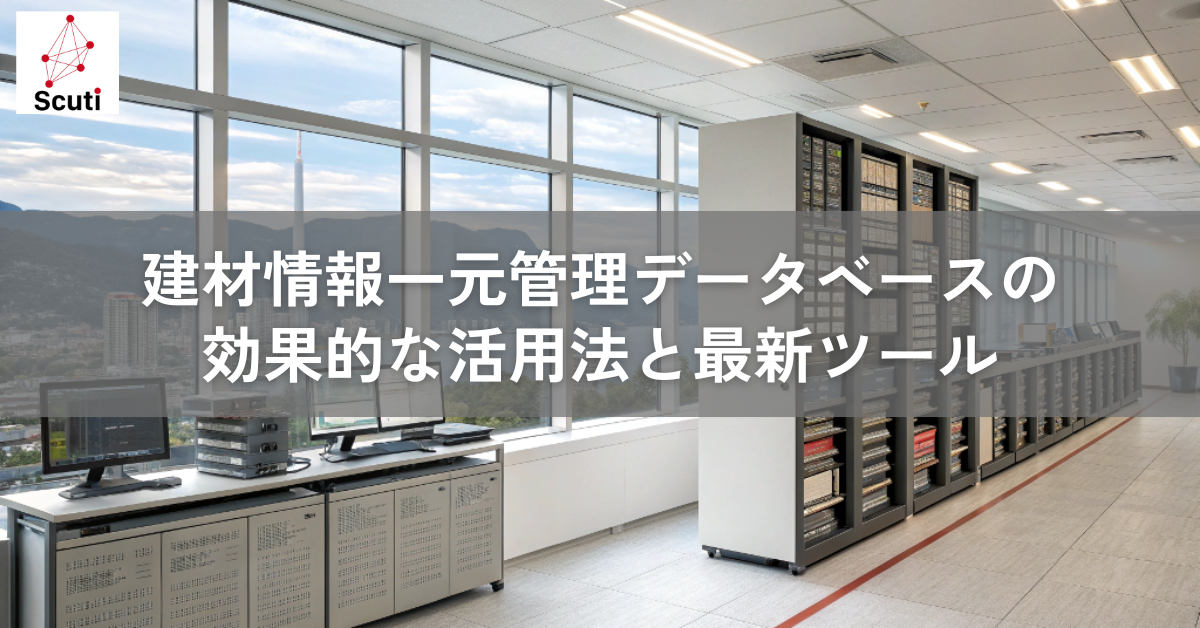 建材情報一元管理データベースの効果的な活用法と最新ツール