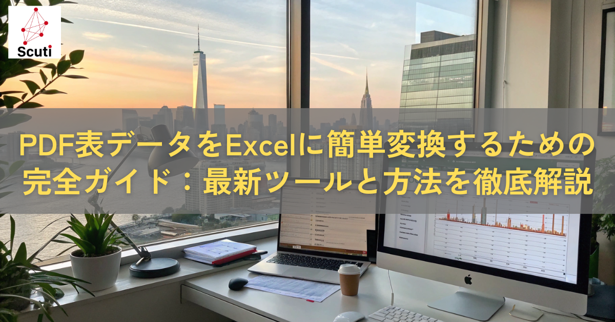 PDF表データをExcelに簡単変換するための完全ガイド：最新ツールと方法を徹底解説