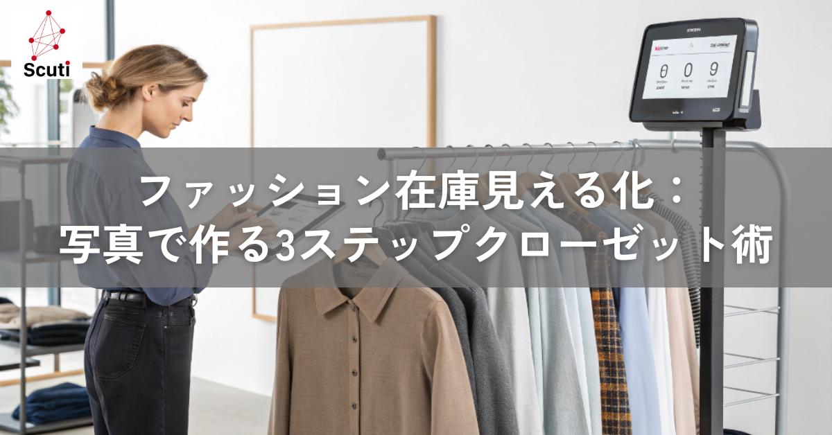 ファッション在庫見える化：写真で作る3ステップクローゼット術