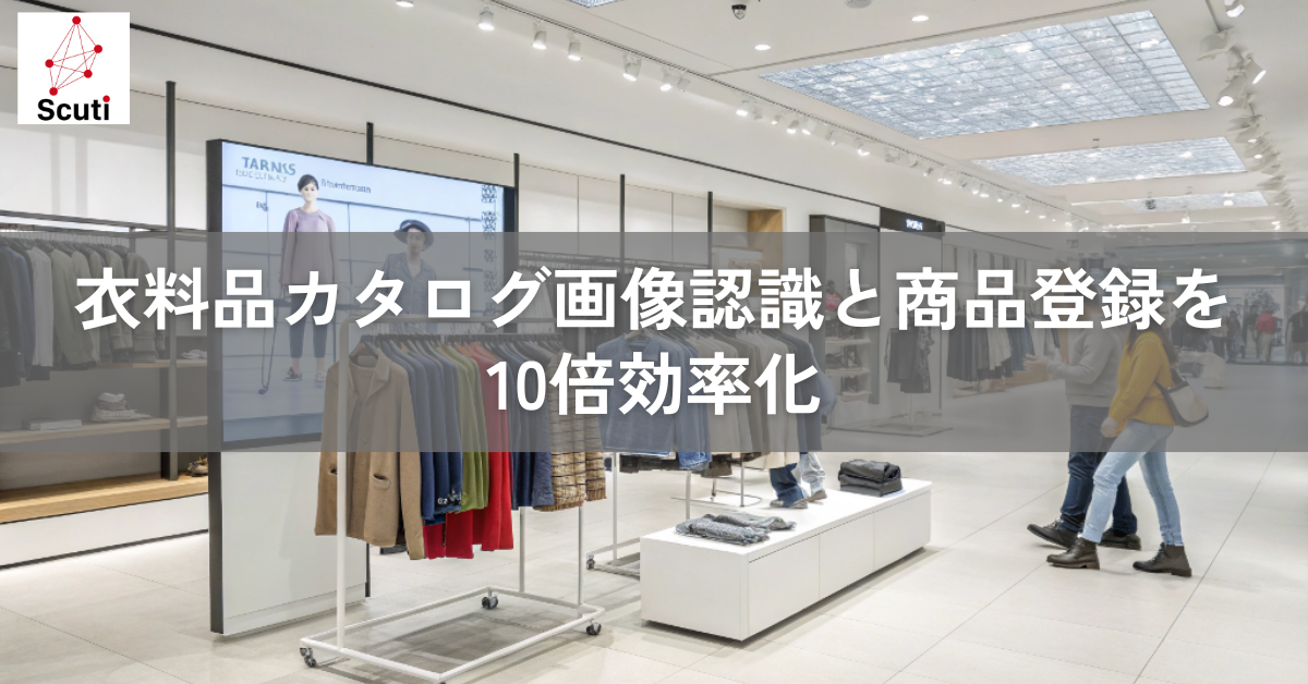 衣料品カタログ画像認識と商品登録を10倍効率化